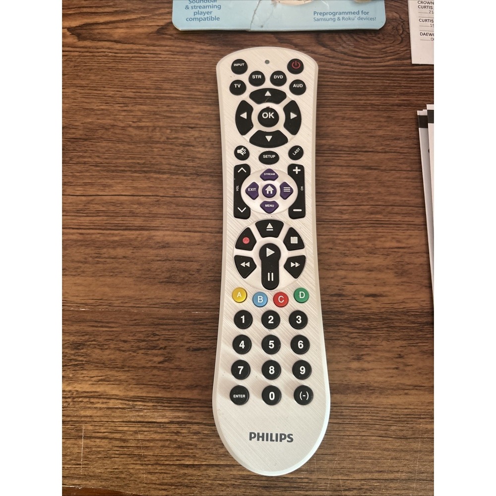 Philips 4-Device Universal Remote Control Pearl White - Picture 4 of 7
